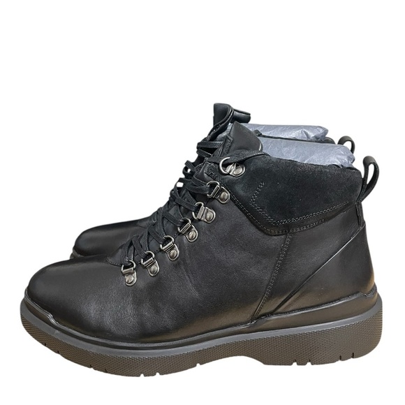 Thomas & Vine Sherman Leather Water Resistant Black Comfort Foam Boots sz 10 - Picture 9 of 12